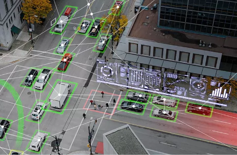 Intelligent systems are at play in urban lighting, transportation, traffic control, and much more.